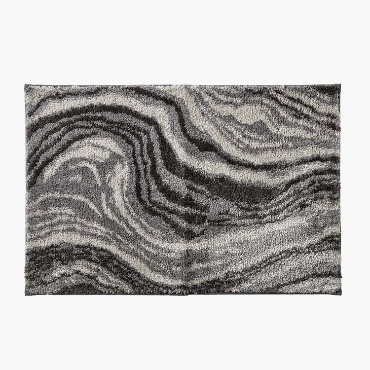 Berlin Marble Print Anti-Slip Bath Mat - 75x50cm