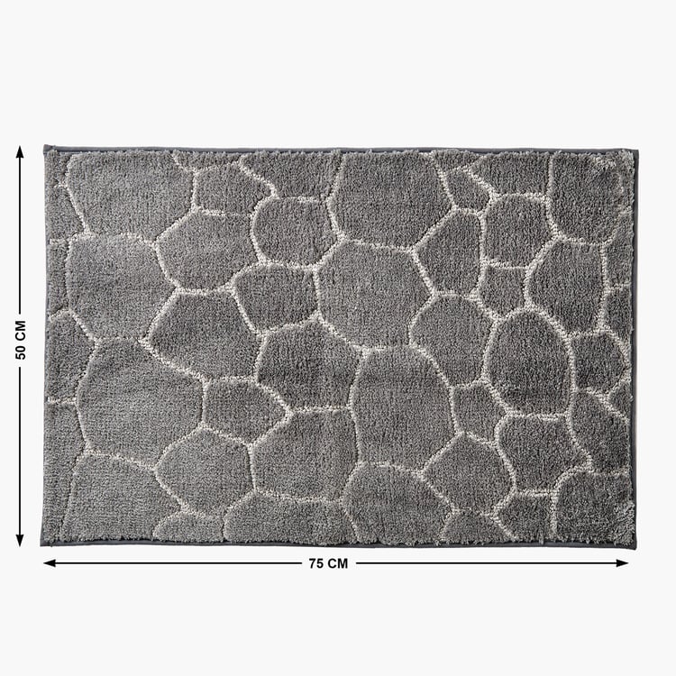 Berlin Pebble Print Anti-Slip Bath Mat - 75x50cm