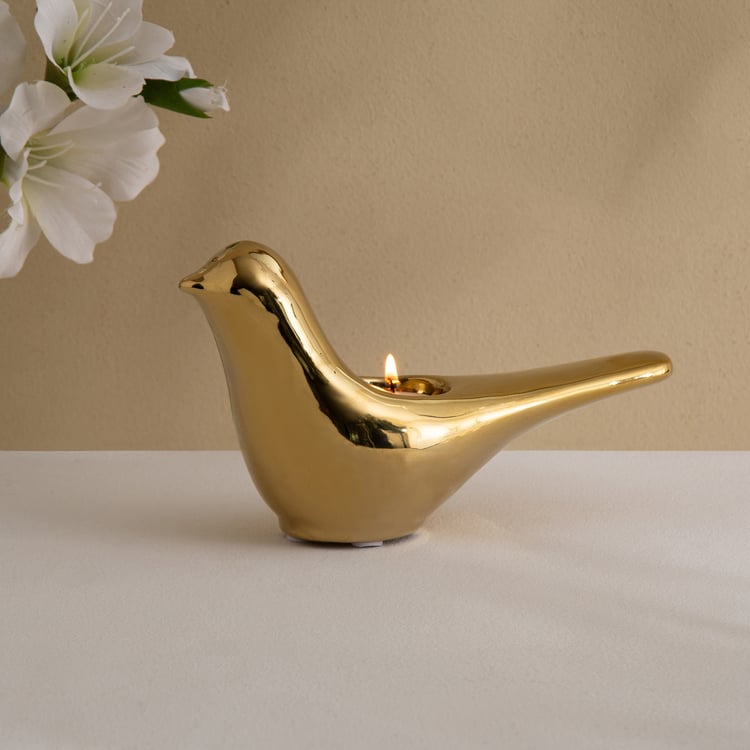 Canova Opt Aviora Ceramic Bird T-Light Holder