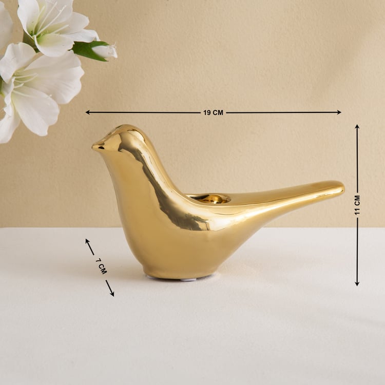 Canova Opt Aviora Ceramic Bird T-Light Holder