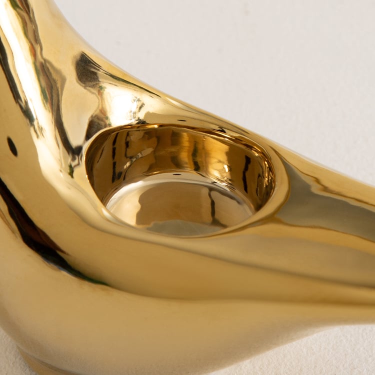 Canova Opt Aviora Ceramic Bird T-Light Holder