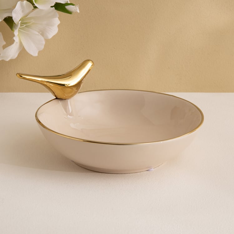 Canova Opt Aviora Ceramic Bird Decorative Bowl