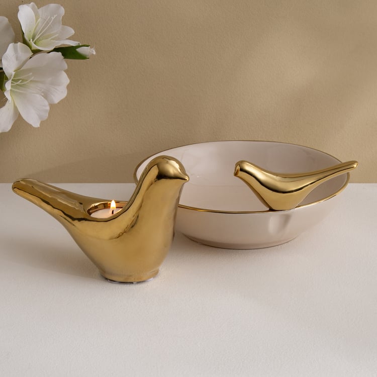 Canova Opt Aviora Ceramic Bird Decorative Bowl