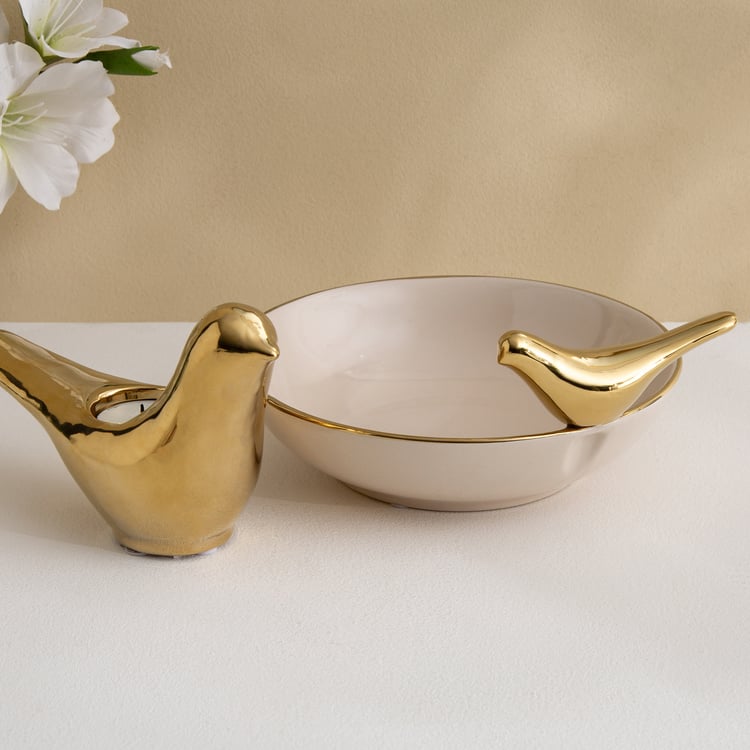Canova Opt Aviora Ceramic Bird Decorative Bowl