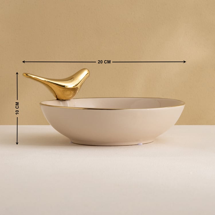 Canova Opt Aviora Ceramic Bird Decorative Bowl