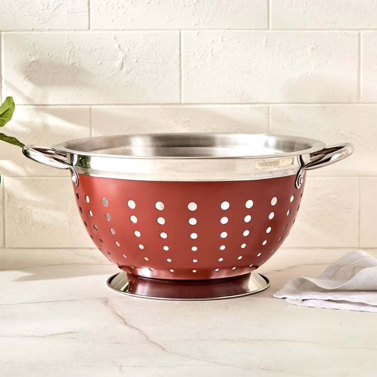 Terra Tales Levon Stainless Steel Colander with Handle