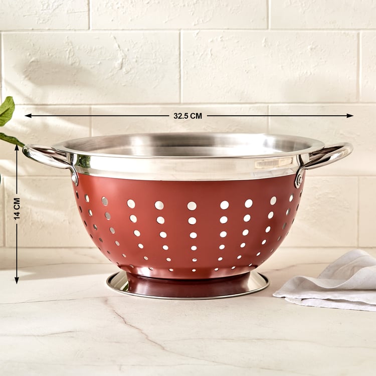 Terra Tales Levon Stainless Steel Colander with Handle