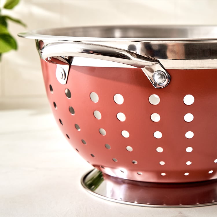 Terra Tales Levon Stainless Steel Colander with Handle