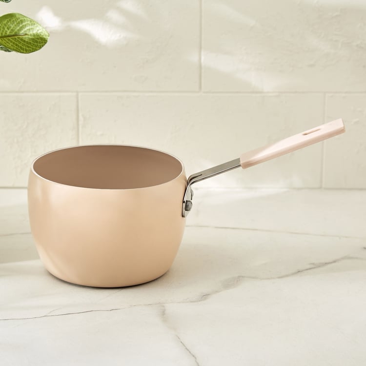 Chefs Pride Swaly Aluminium Non Stick Milk Pan - 600ml