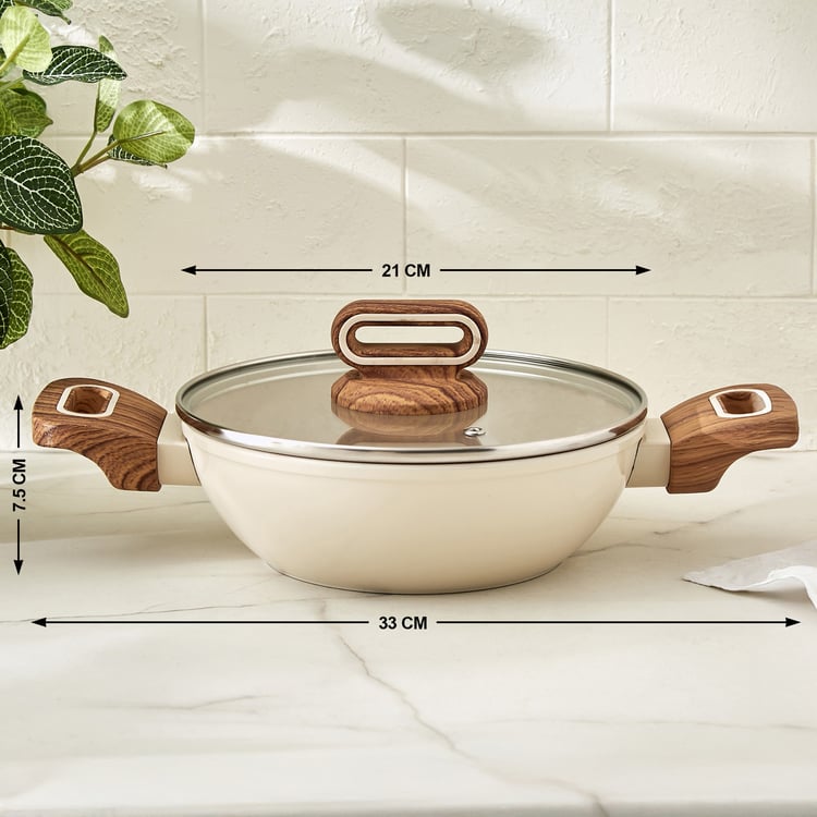 Chef's Pride Anillo Aluminium Kadhai with Lid - 1.45L