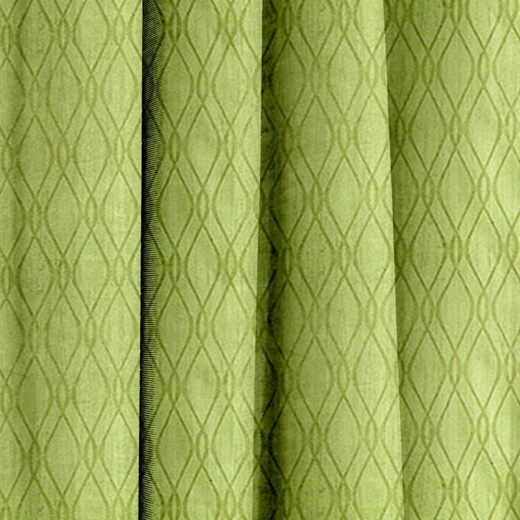CORTINA Set of 2 Printed Light Filtering Door Curtains - 7ft