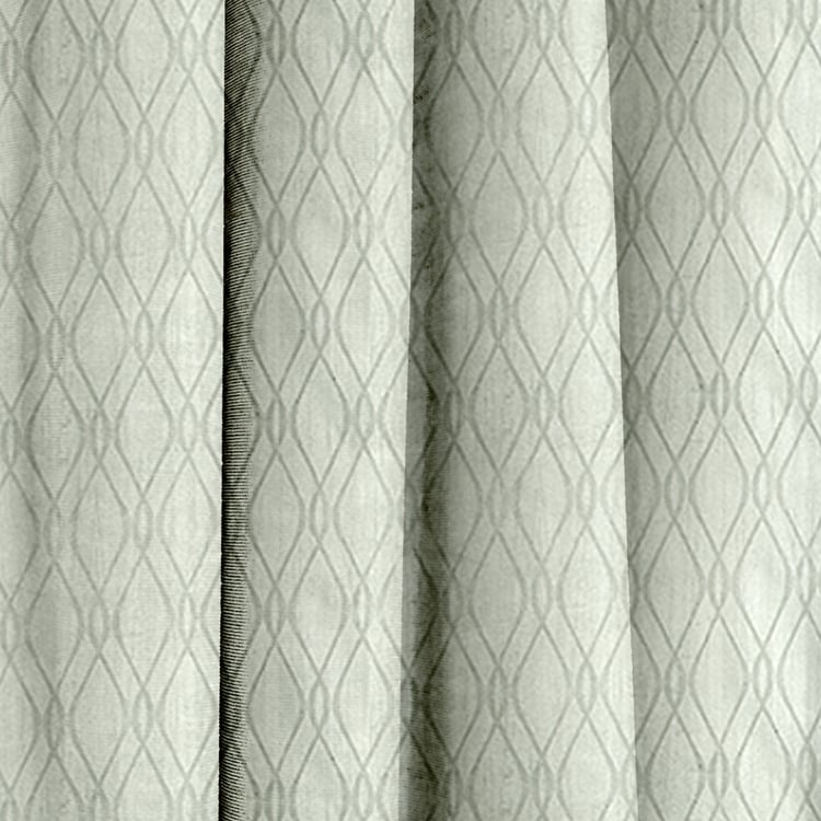 CORTINA Set of 2 Printed Light Filtering Door Curtains - 7ft