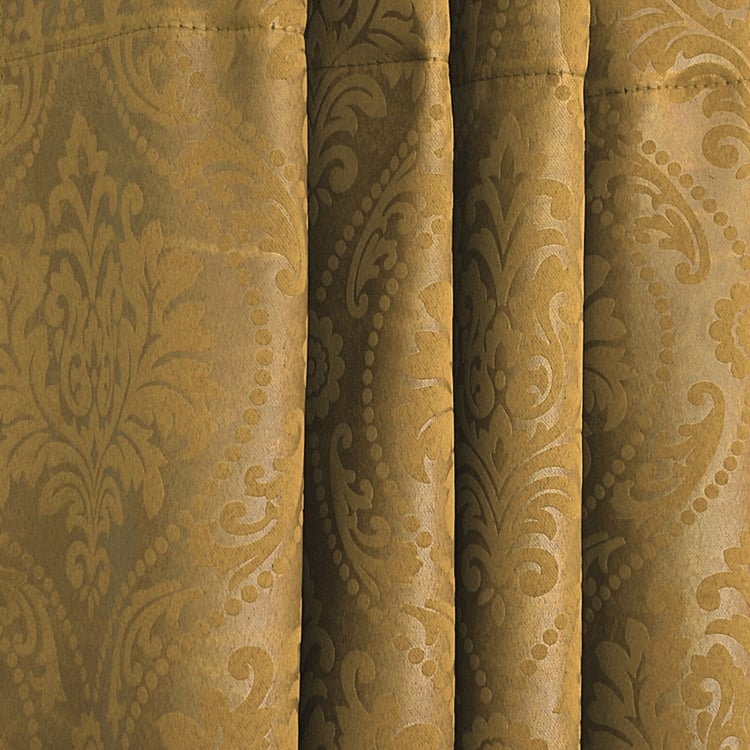CORTINA Set of 2 Printed Light Filtering Door Curtains - 7ft