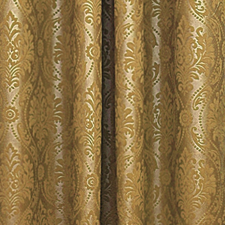 CORTINA Set of 2 Printed Light Filtering Door Curtains - 7ft