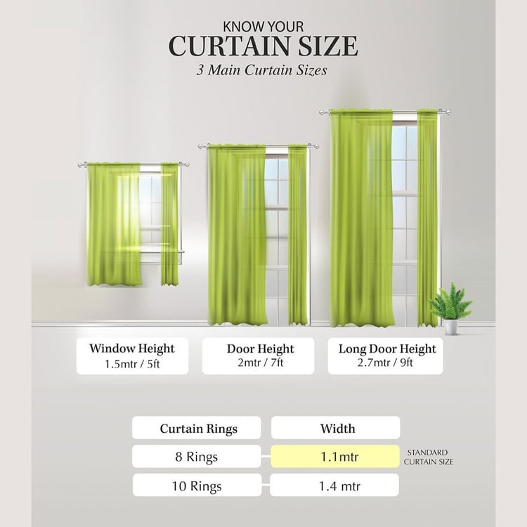 CORTINA Set of 2 Printed Light Filtering Door Curtains - 7ft