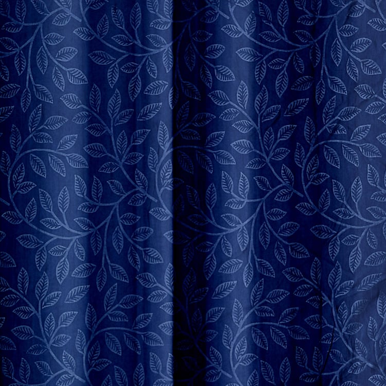 CORTINA Set of 2 Printed Light Filtering Door Curtains - 7ft