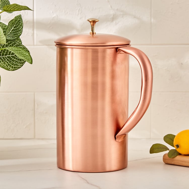 Infinity Cuivre Copper Jug with Lid - 2L