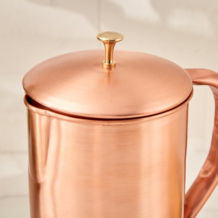 Infinity Cuivre Copper Jug with Lid - 2L