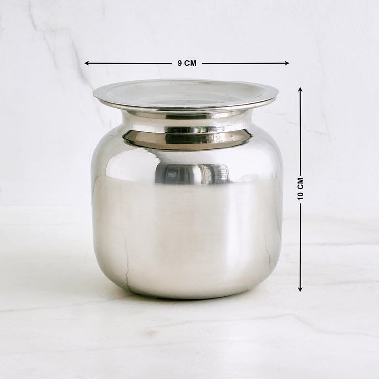 Glovia Corus Steel Lota with Lid - 580ml