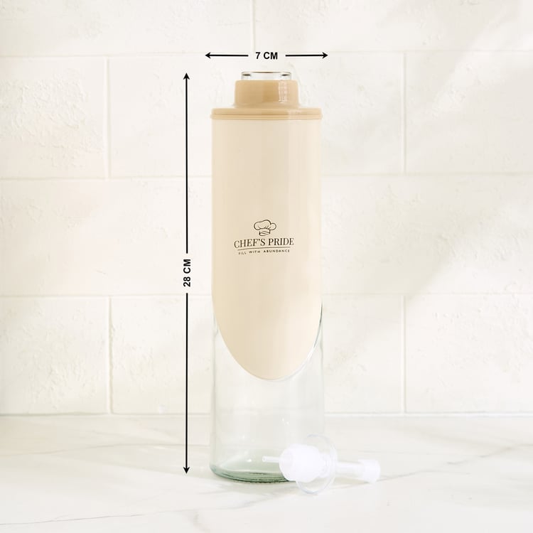 Chefs Pride Kiyun Set of 2 Glass Oil Bottles with Stand - 550ml