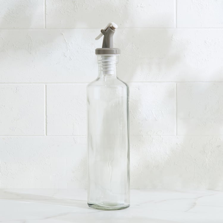 Pamolive Drizzle Set of 2 Glass Oil Dispenser with Metal Stand - 350ml