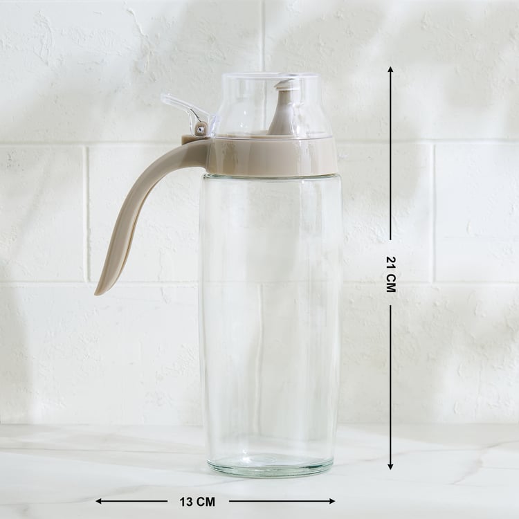 Pamolive Drizzle Glass Oil Dispenser with Handle - 500ml