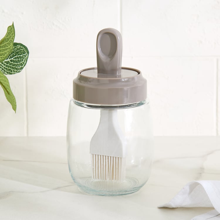 Pamolive Meridian Glass Oil Bottle with Drip Brush - 290ml