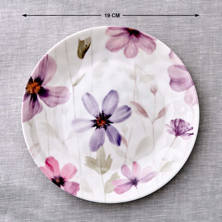 Meadows Mystic Garden Melamine Printed Side Plate - 19cm