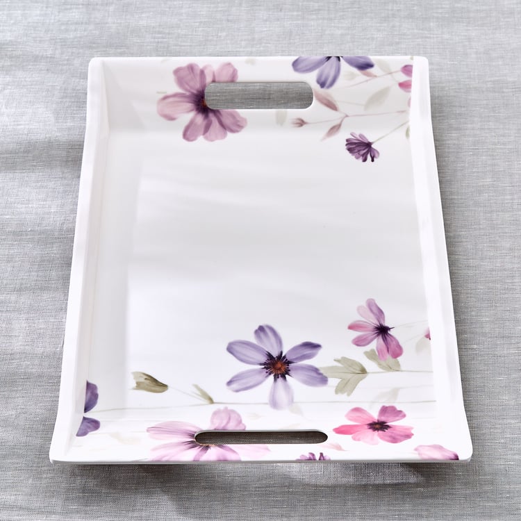 Meadows Mystic Garden Melamine Printed Serving Tray - 38x27cm