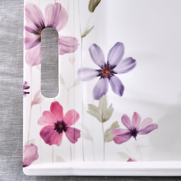 Meadows Mystic Garden Melamine Printed Serving Tray - 38x27cm