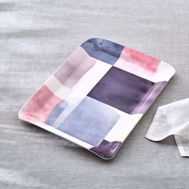 Meadows Mystic Garden Melamine Printed Serving Tray - 31x23cm