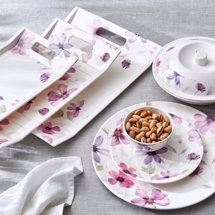 Meadows Mystic Garden Melamine Printed Serving Tray - 30.5x18cm