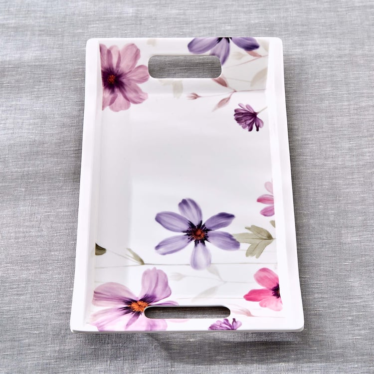Meadows Mystic Garden Melamine Printed Serving Tray - 30.5x18cm