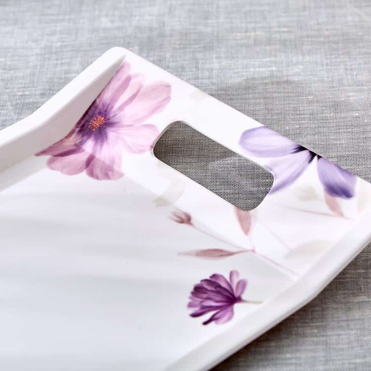 Meadows Mystic Garden Melamine Printed Serving Tray - 30.5x18cm