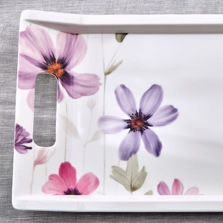 Meadows Mystic Garden Melamine Printed Serving Tray - 30.5x18cm