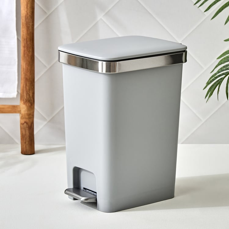 Sedona Nicole Polypropylene Pedal and Push Waste Bin - 10L