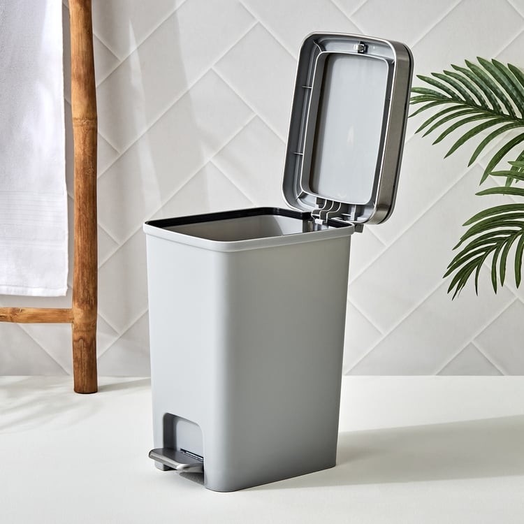 Sedona Nicole Polypropylene Pedal and Push Waste Bin - 10L
