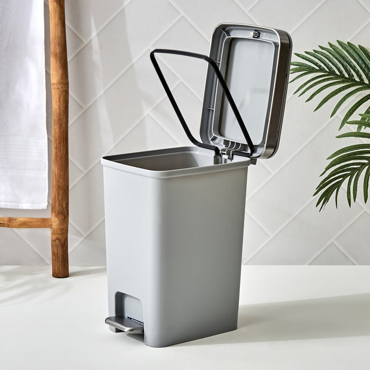 Sedona Nicole Polypropylene Pedal and Push Waste Bin - 10L