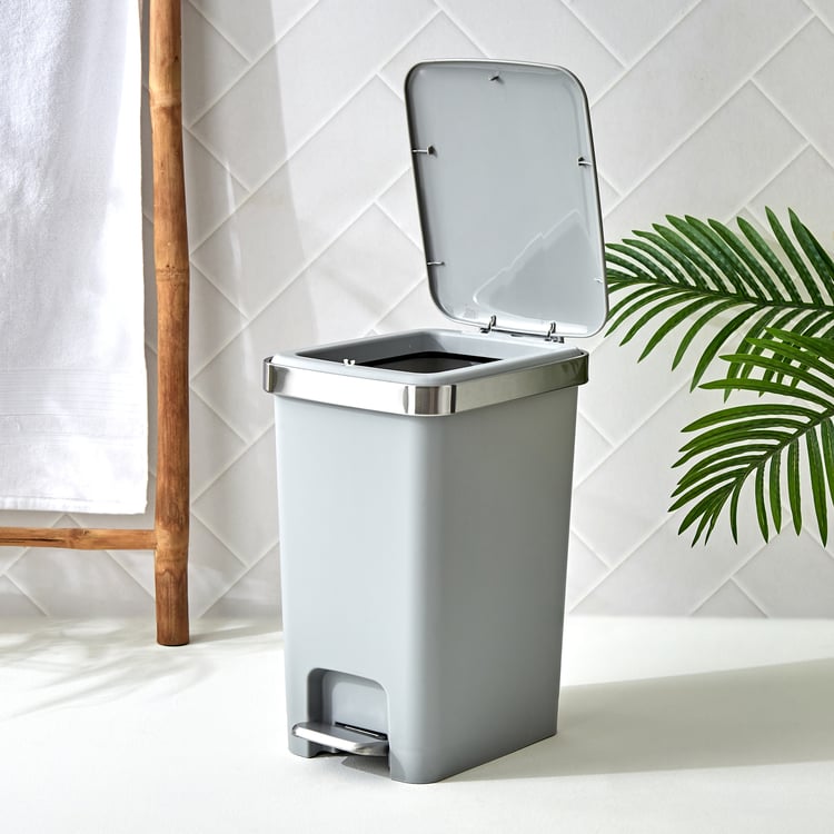 Sedona Nicole Polypropylene Pedal and Push Waste Bin - 15L