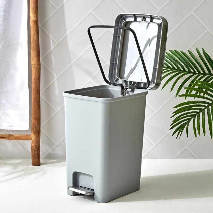 Sedona Nicole Polypropylene Pedal and Push Waste Bin - 15L