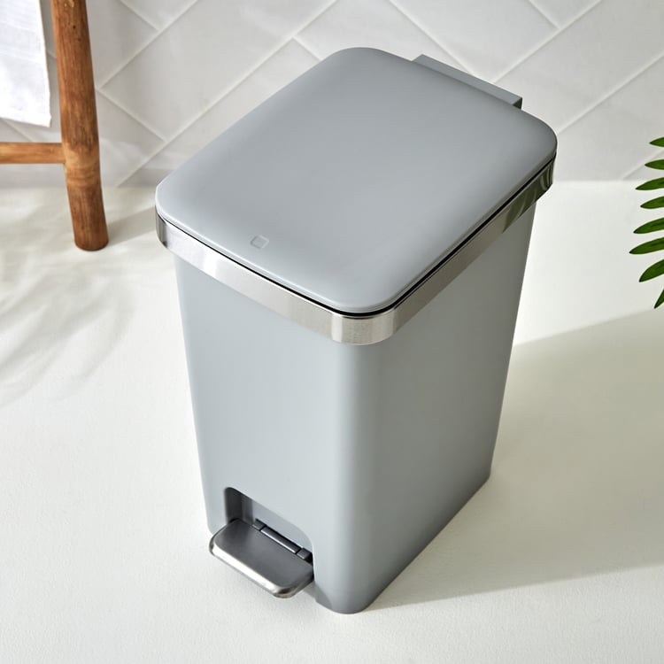 Sedona Nicole Polypropylene Pedal and Push Waste Bin - 15L