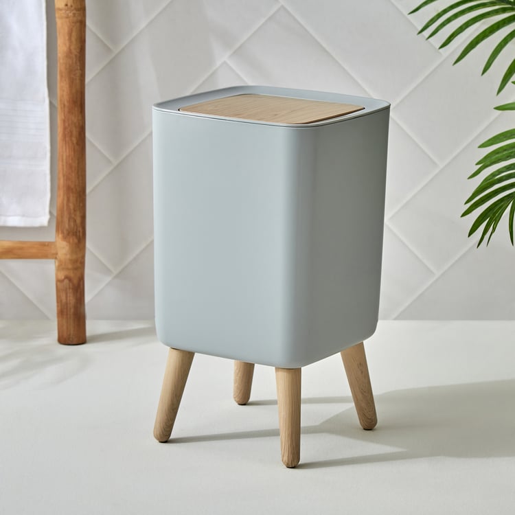 Sedona Roche Polypropylene Push Waste Bin with Stand - 10L