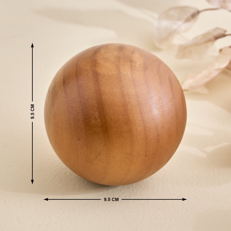 Driftwood Wooden Ball Table Accent