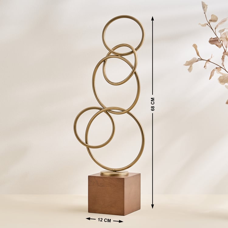 Driftwood Metal Link Table Accent