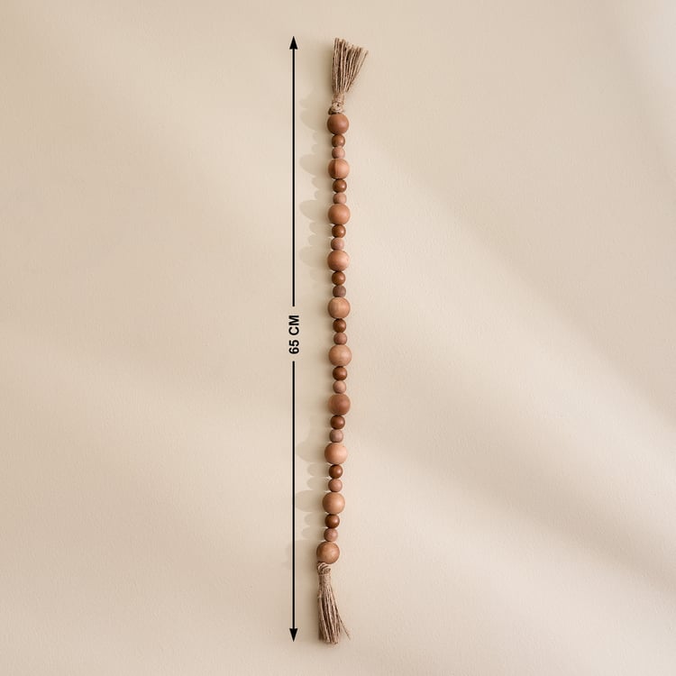 Fawn Wooden Beaded Table Accent