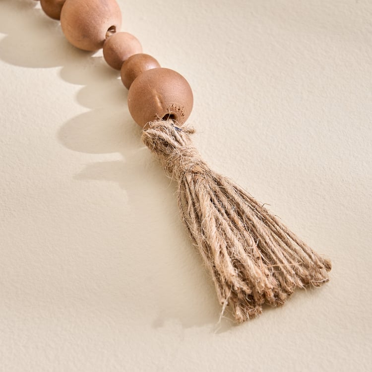 Fawn Wooden Beaded Table Accent