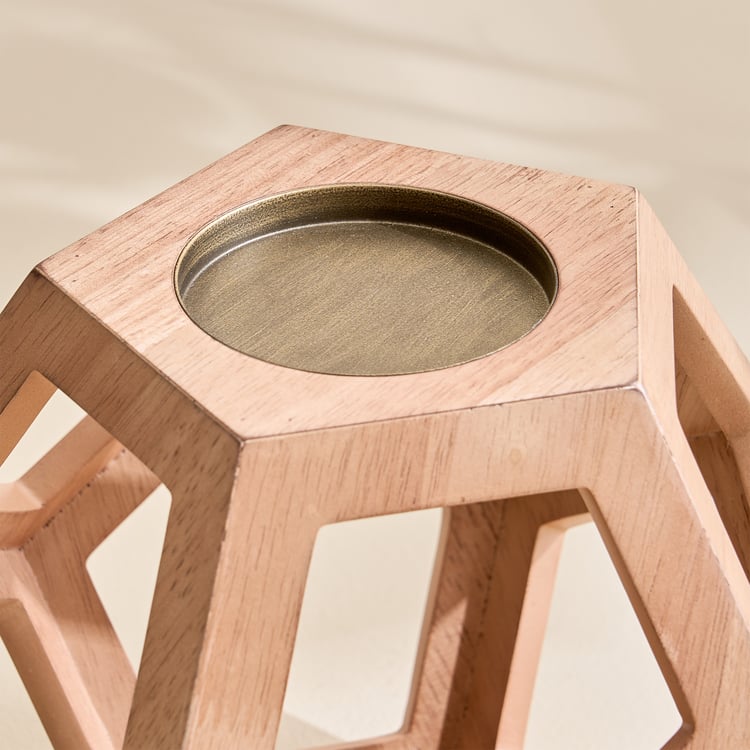 Driftwood Wooden Candle Holder