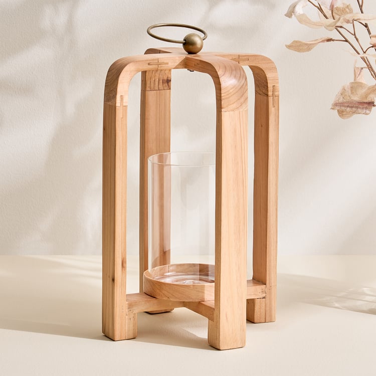 Driftwood Wooden Lantern - Large