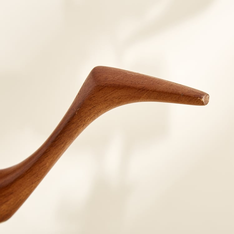 Fawn Wooden Bird T-Light Holder