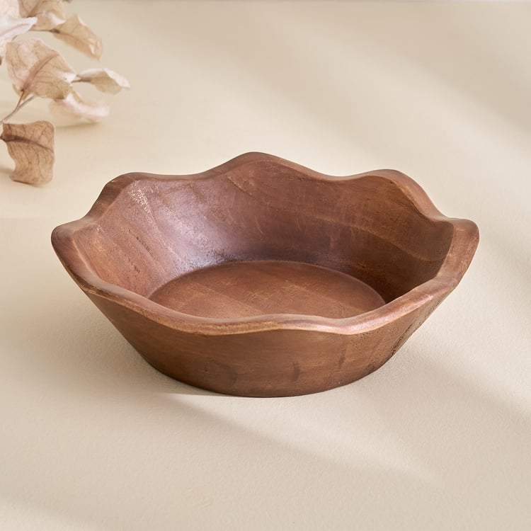 Fawn Wooden Decorative Bowl